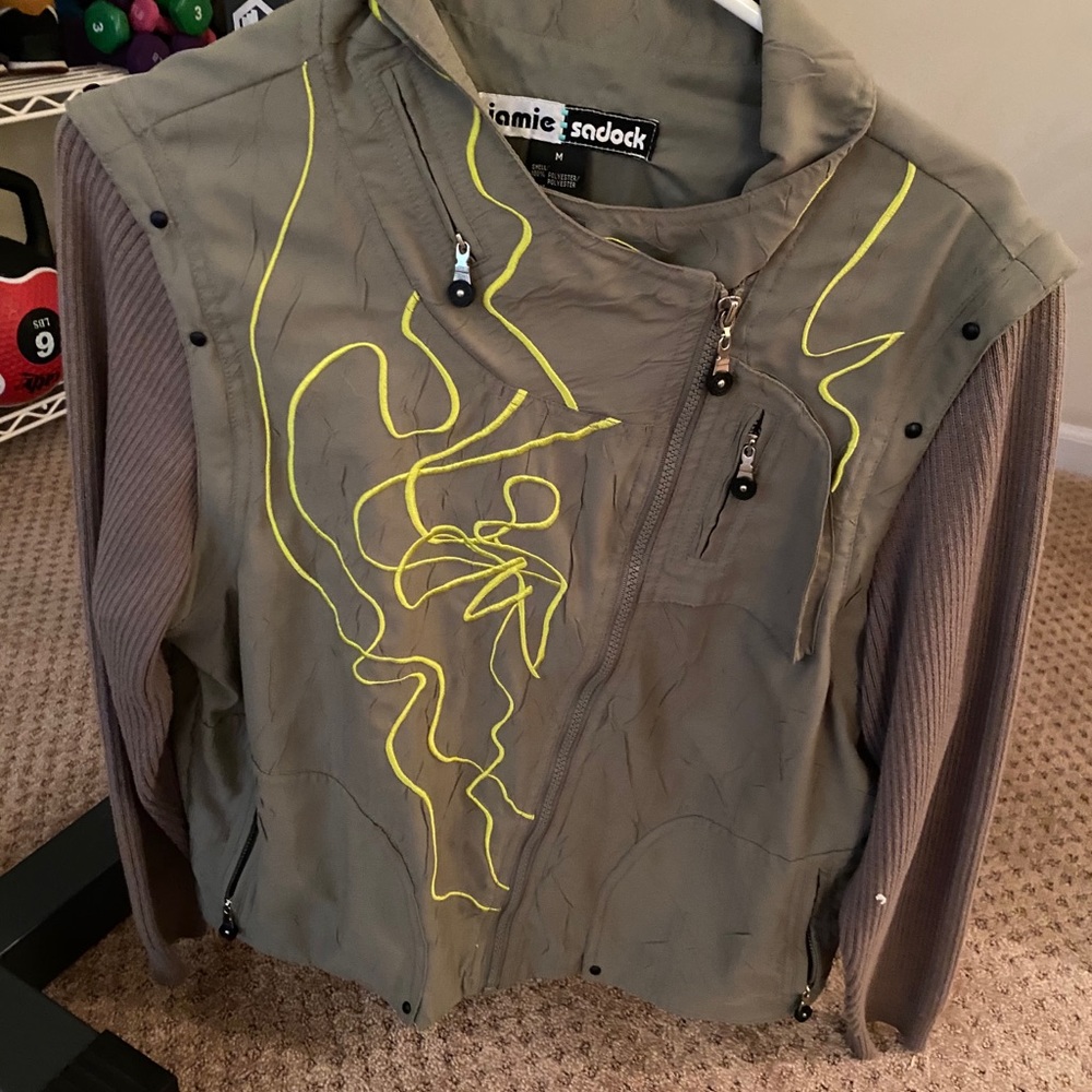 Jamie sadock brown assymetrical jacket medium